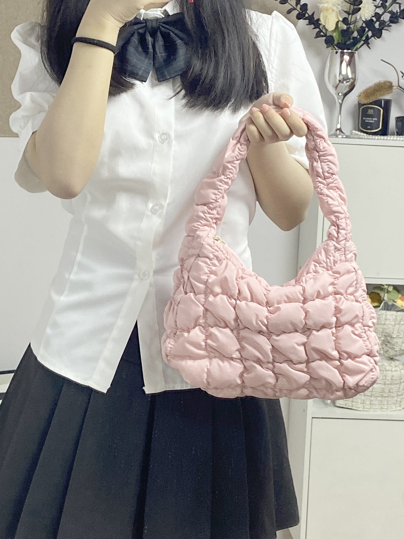 Women's Korean Pleated Cloud Versatile Large Capacity Crossbody Bags