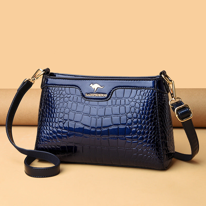 Women's Classy Patent Leather Lady Mom Shoulder Bags