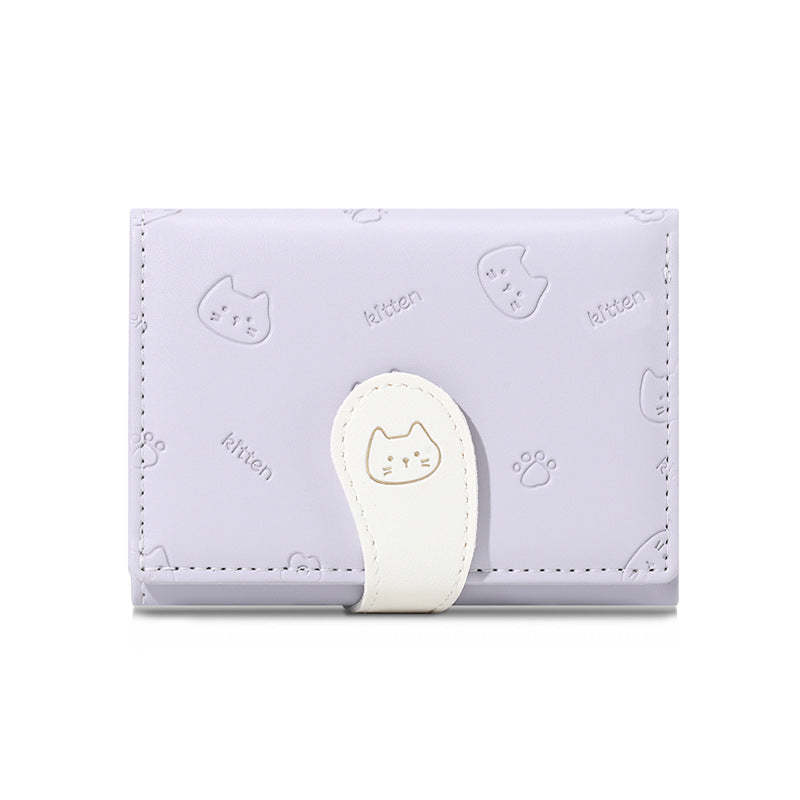 Cat Tail Cute High Fashion Short Card Holder