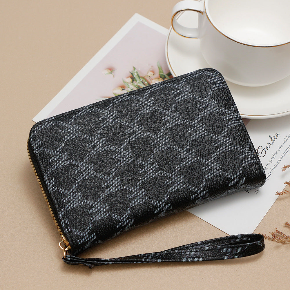 Women's Printed Commute Large Capacity Zipper Artistic Ladies Wallets