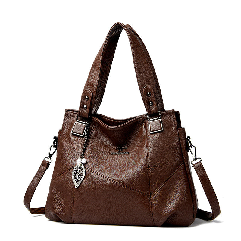 Women's For Mom Embroidery Thread Large Handbags