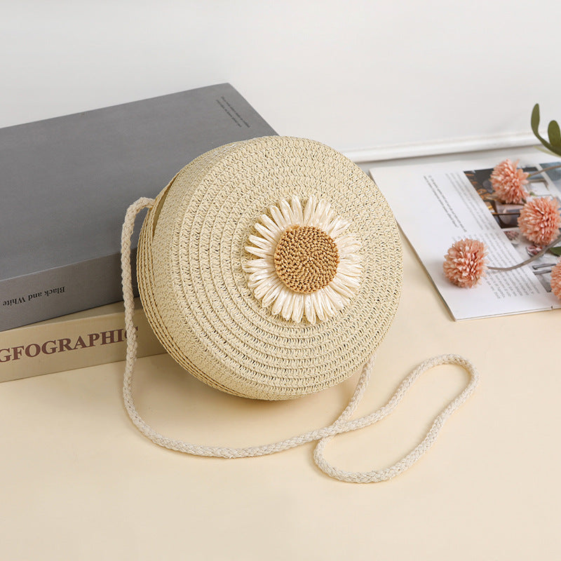 Raffia Woven Mobile Female Summer Beach Crossbody Bags