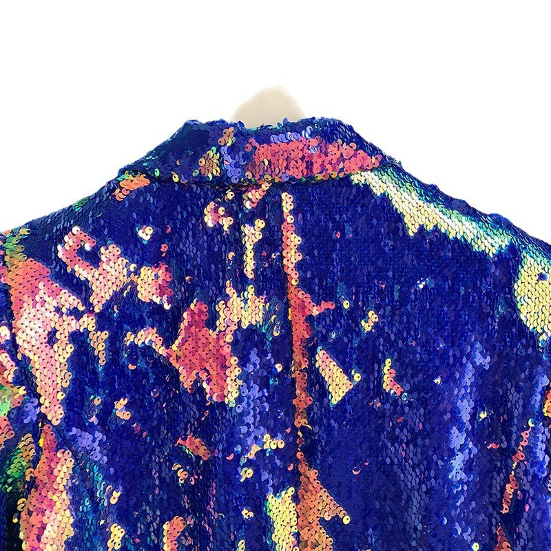 Women's Veet Sequined Casual Long Sleeve Temperament Jackets
