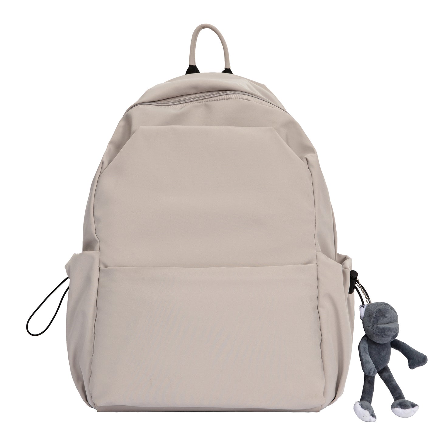 Simple Pure Color Trendy Couple Large Backpacks