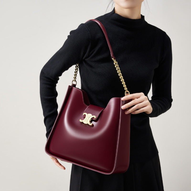 Women's Arc Super Popular High-grade Chain Genuine Leather Bags