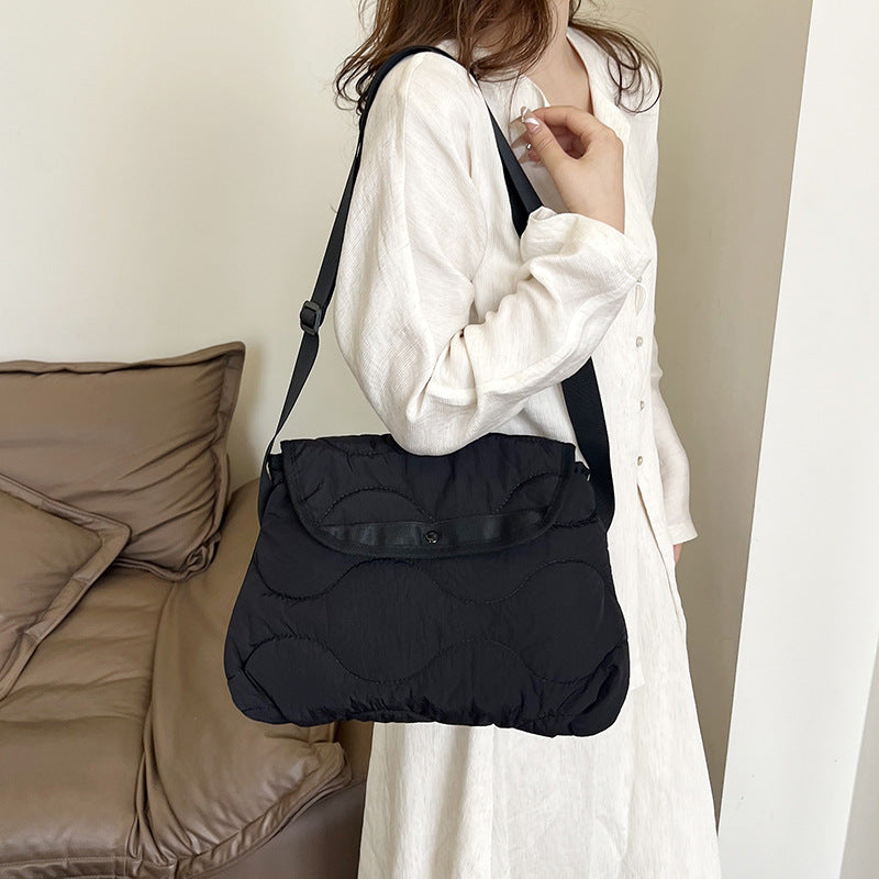Women's Design Cotton Jacket Korean Nylon Fashionable Shoulder Bags
