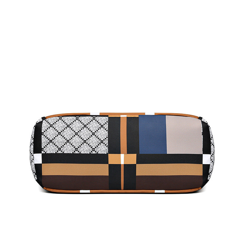 Women's Summer Fashion Portable Texture Plaid Commuter Shoulder Bags