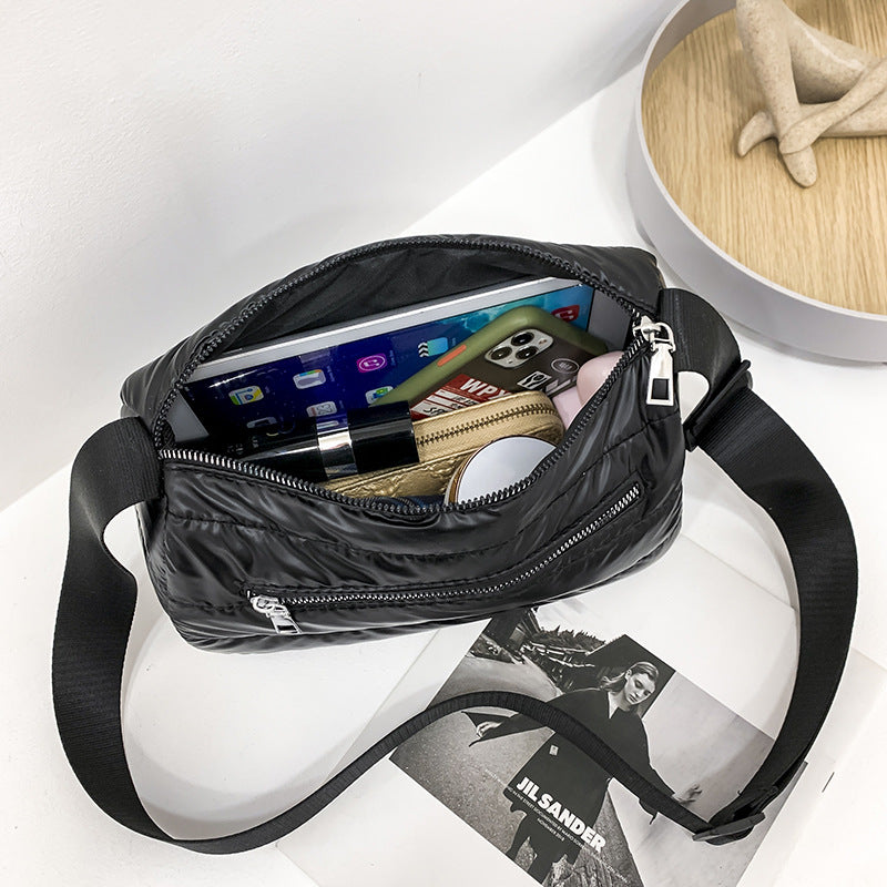Women's Cotton Large Capacity Commuter Trendy Korean Crossbody Bags
