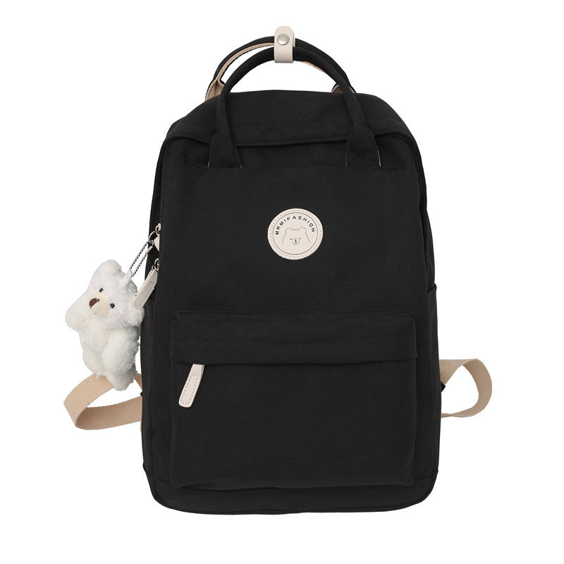 Women's Style Korean High Fashionable Large Capacity Solid Backpacks