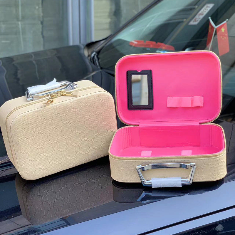 Flat Box Portable Storage Waterproof Makeup Cosmetic Bags