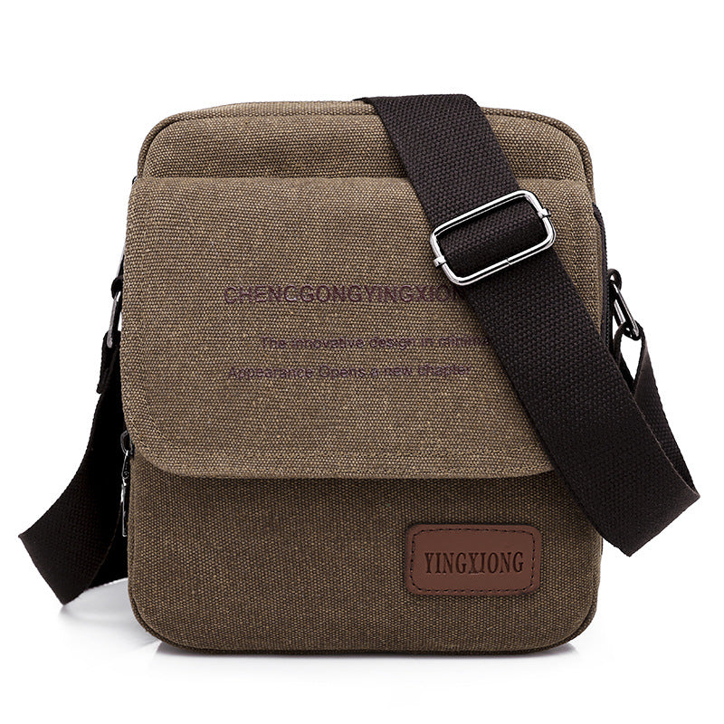 Men's Fashion Trendy Canvas Korean Style Men's Shoulder Bags