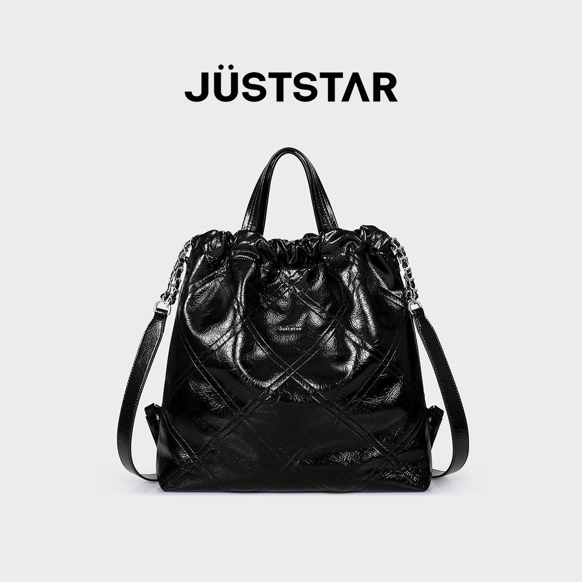 Star Garbage Hobo Female Rhombus Portable Backpacks