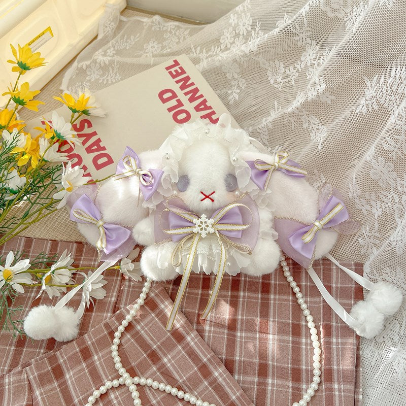 Lolita Rabbit Handmade Lop Eared Doll Crossbody Bags