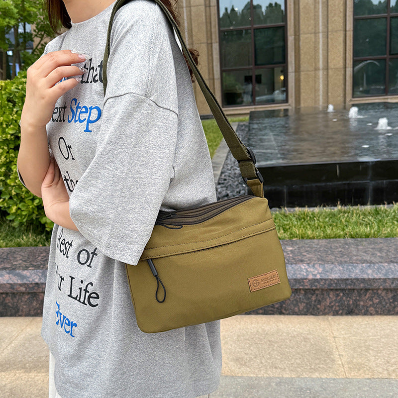 Waterproof Hard-wearing Nylon Simple Fashion Niche Shoulder Bags