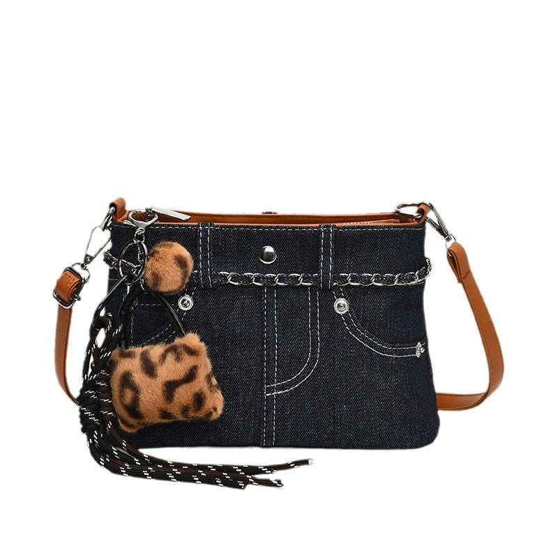 Women's Denim Pouch Trendy Retro Minority Texture Crossbody Bags