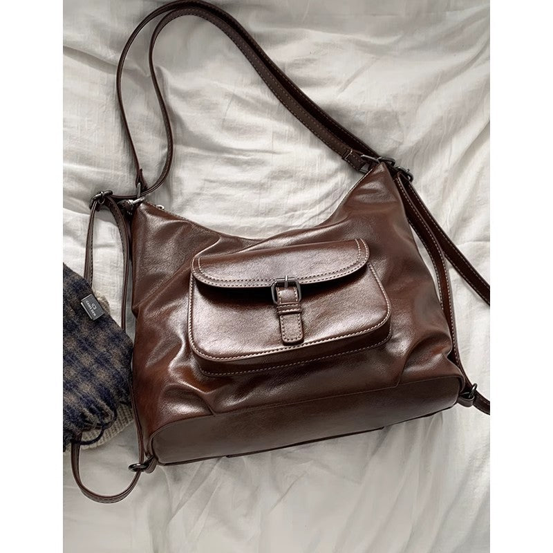 Women's Fashionable Korean Vintage With Over Versatile Shoulder Bags