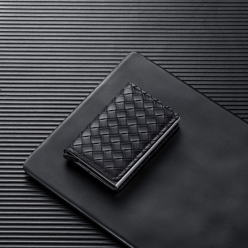 Women's & Men's & Metal Automatic Pop-up Cassette Refined Card Holder
