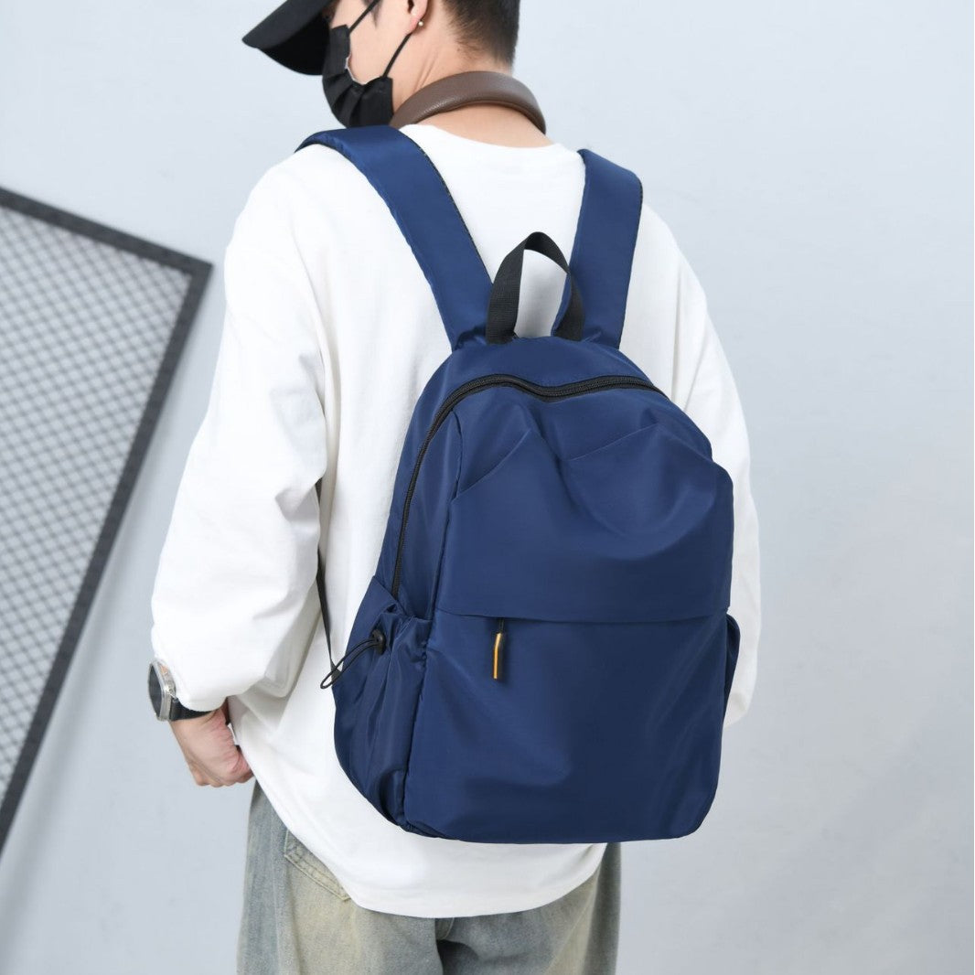 Men's Solid Color Commute Large Capacity College Backpacks