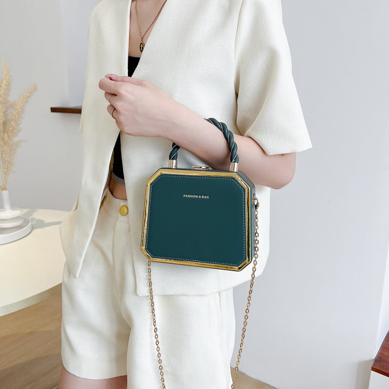 Women's Western Style Leisure Simple Box Exquisite Bags