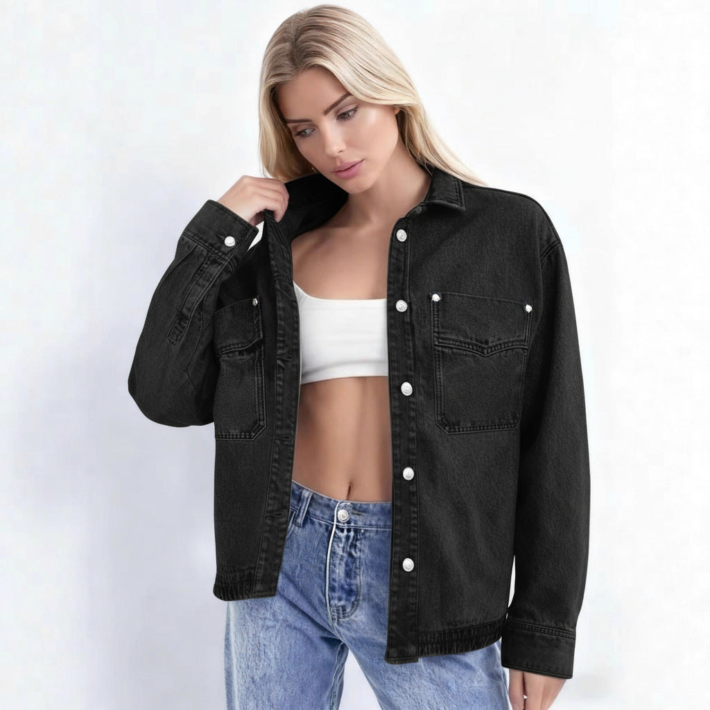 Retro Loose Casual Early Autumn Split Blouses