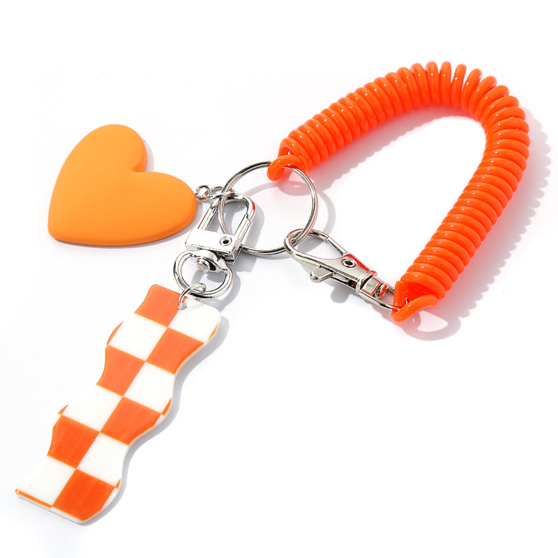 Pass Meal Access Chess Plate Grid Heart Pendant Card Holder