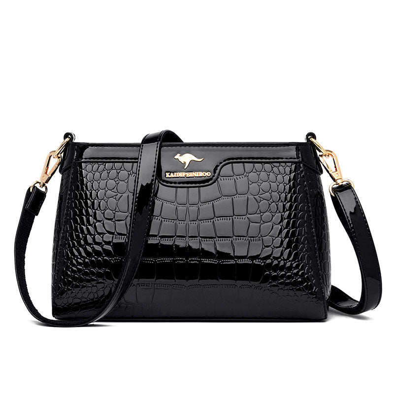 Women's Classy Patent Leather Lady Mom Shoulder Bags