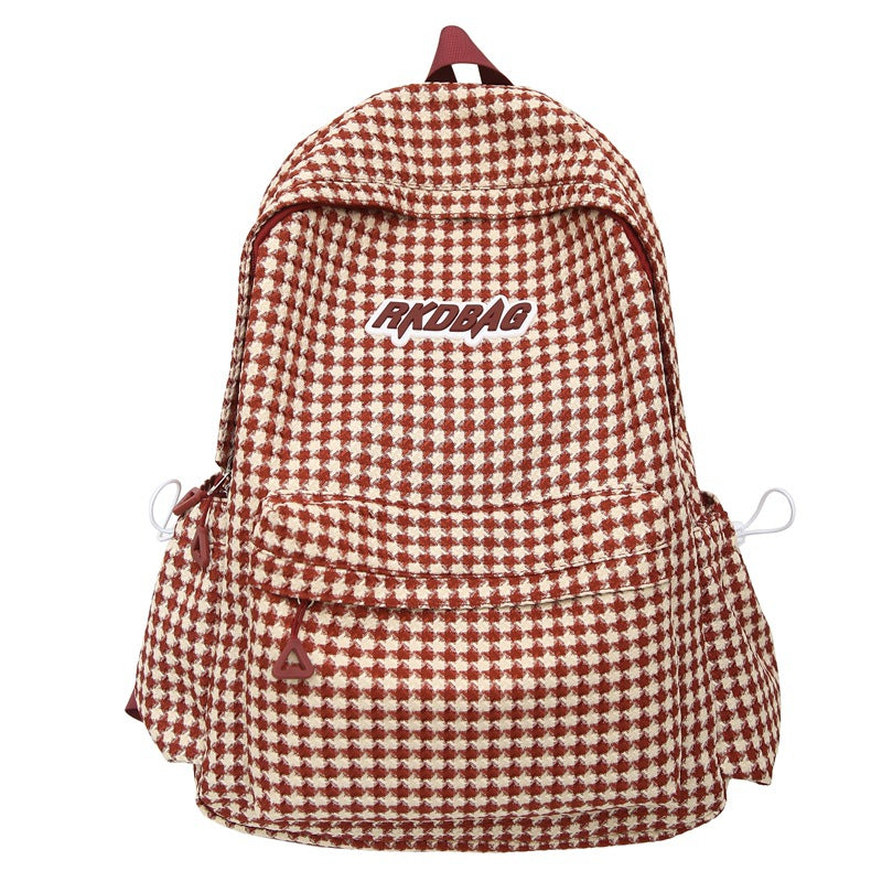 Women's Glamorous Comfortable Stylish Sweet Plaid Backpacks