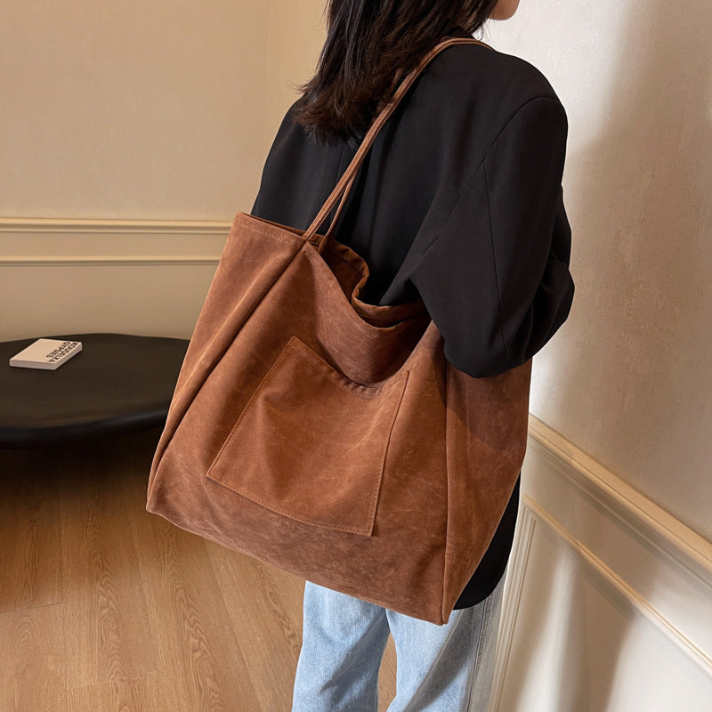 Women's Large Capacity Lazy Autumn Versatile High Shoulder Bags