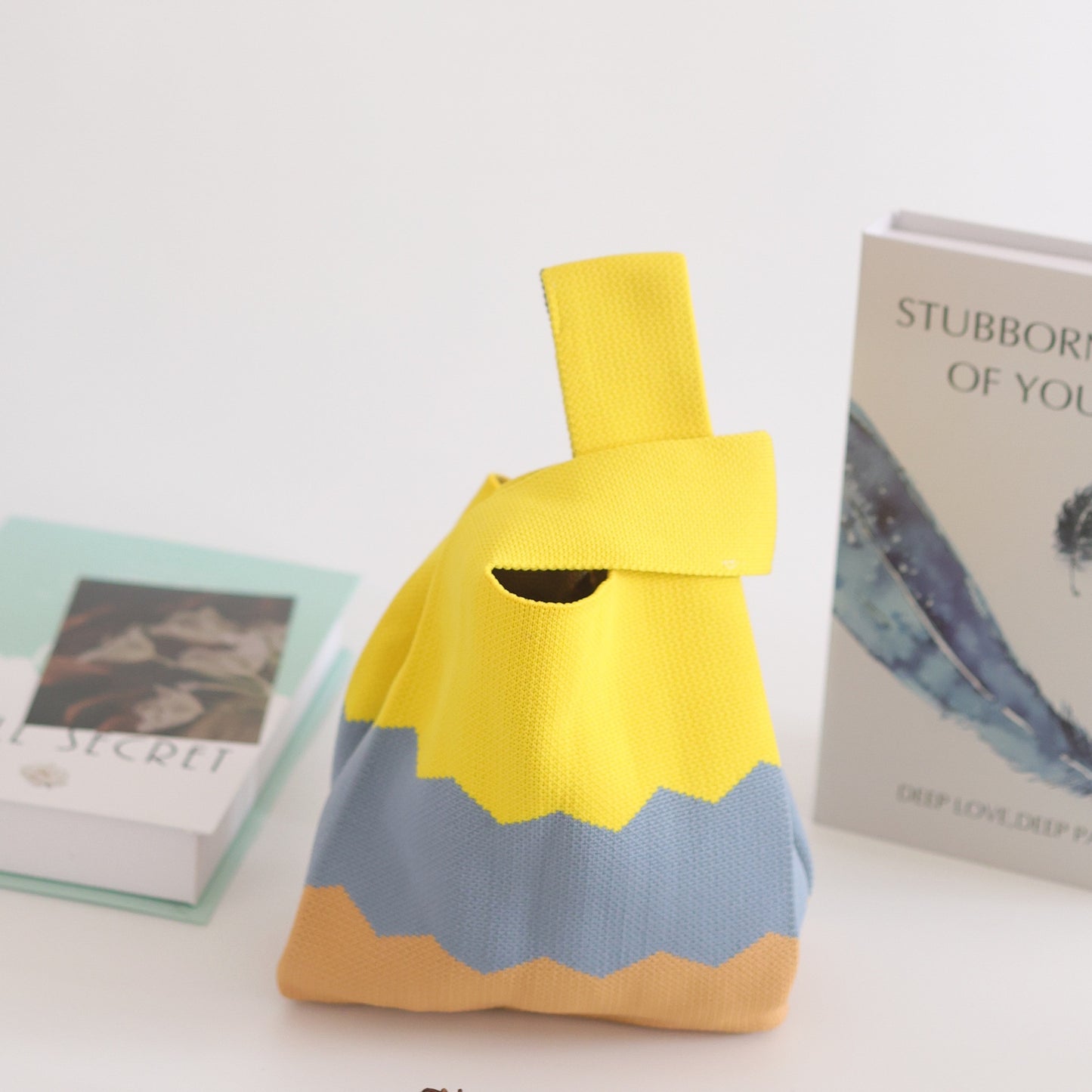 Knitted Version Easy Matching Woven Vest Tote Bags