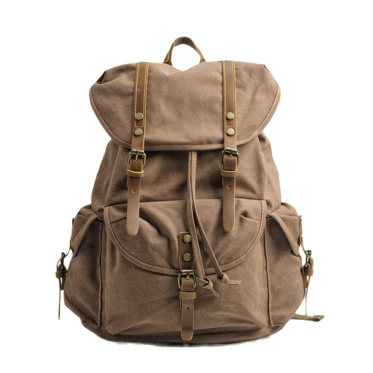 Men's Retro Canvas Large Capacity Early High Backpacks