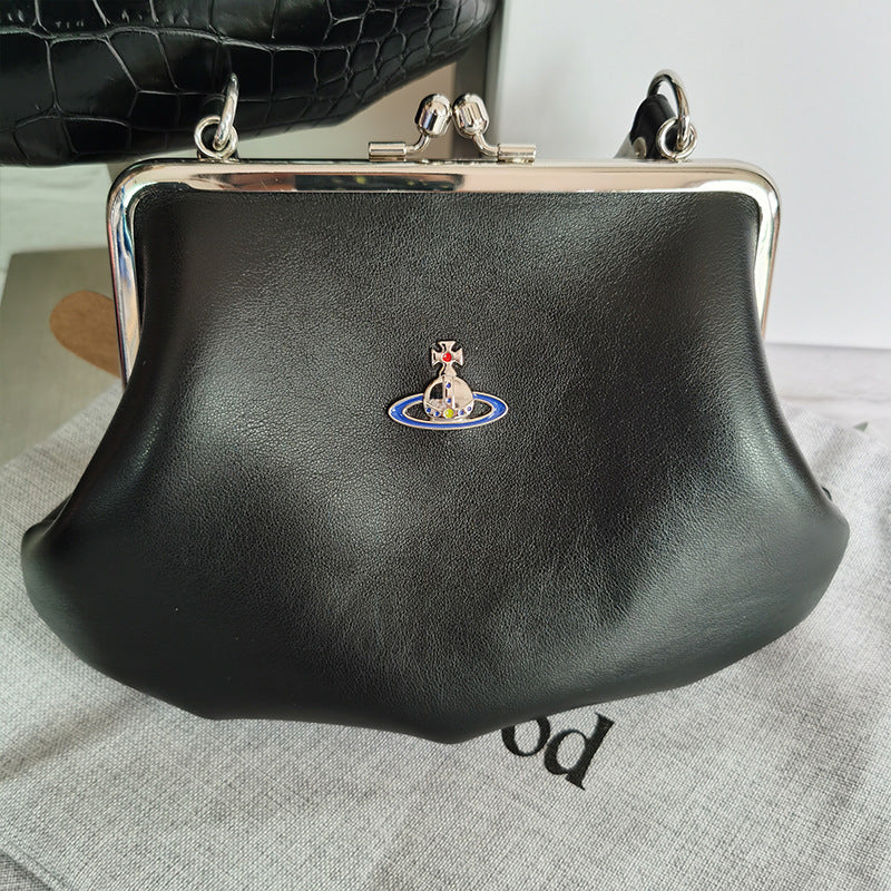 Women's Niche Saturn Dumpling Clip Portable Underarm Armpit Bags