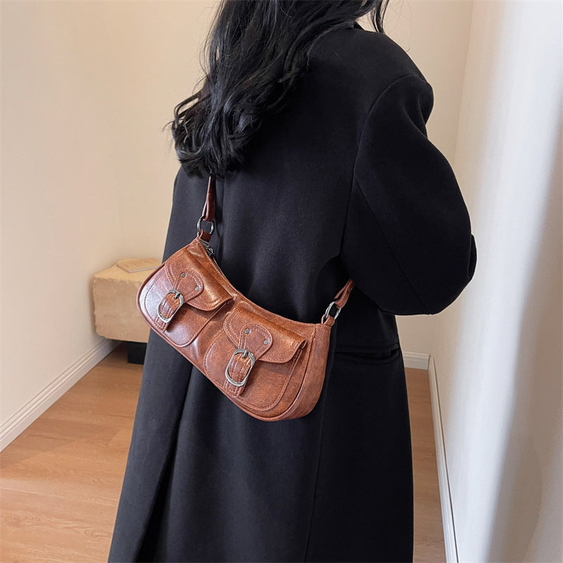 Women's Sweet Cool Motorcycle Minority Fashion Underarm Armpit Bags