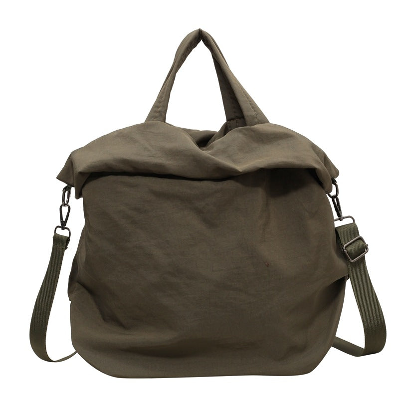 Women's Nylon Fashion Large Capacity Canvas Solid Shoulder Bags