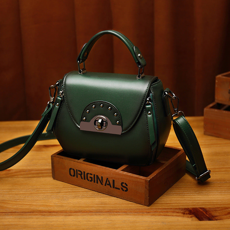 Women's Mature Elegant Retro Fashion Soft Leather Shoulder Bags
