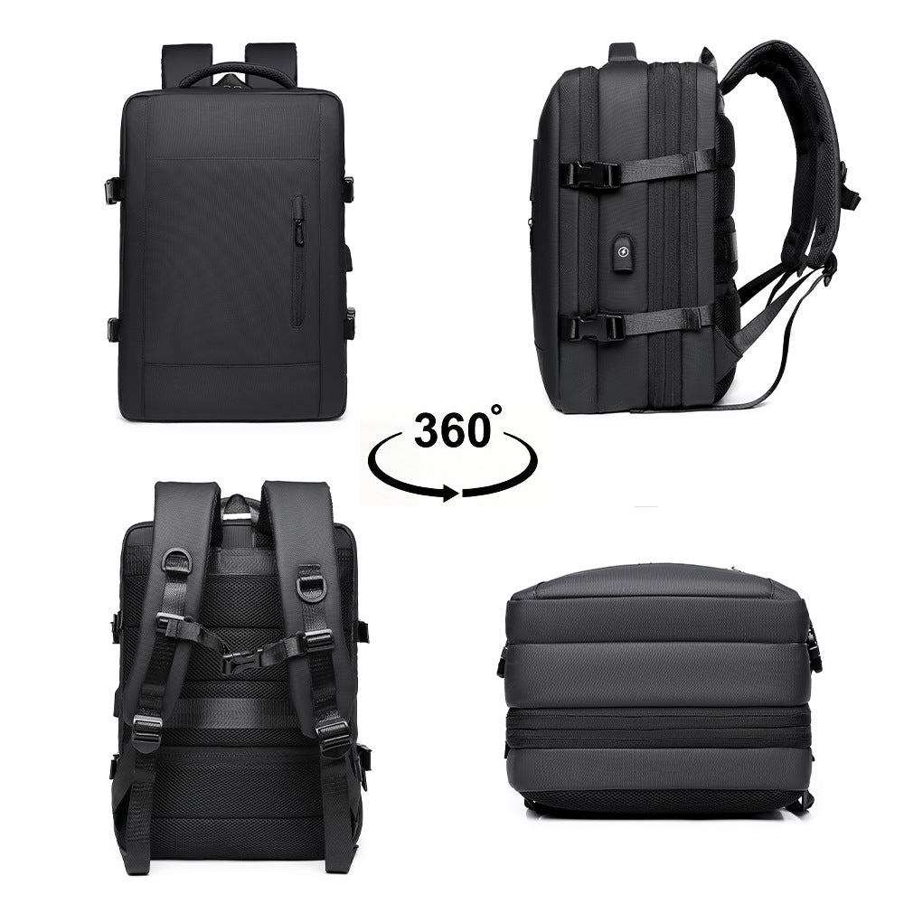 Men's Comfortable Slouchy Scalable Trip Computer Backpacks