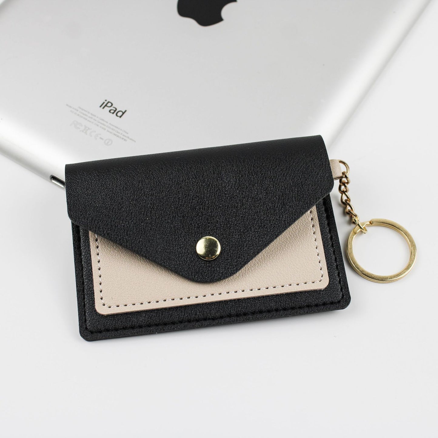 Candy Color Simple Thin With Cover Card Holder