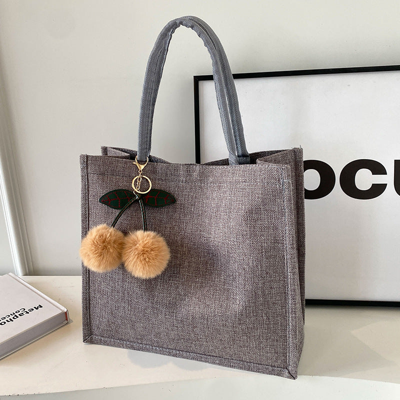 High Large Capacity Linen Fashion Female Shoulder Bags