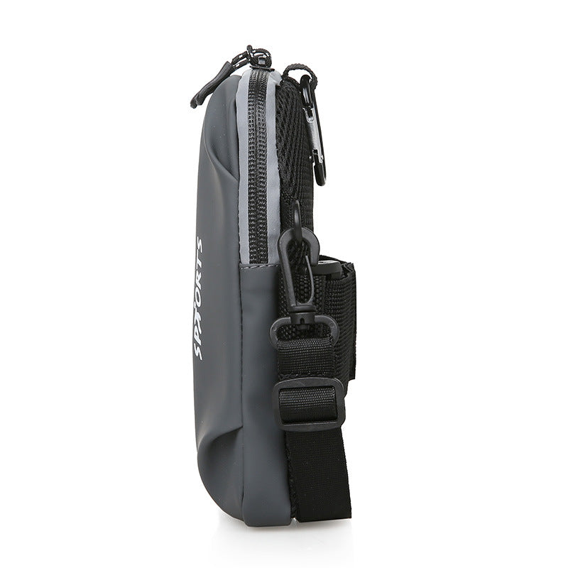 Men's Fashion Mobile Vertical Design Solid Color Phone Bags