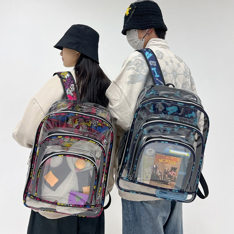 New Comfortable Glamorous Big Transparent Waterproof Backpacks