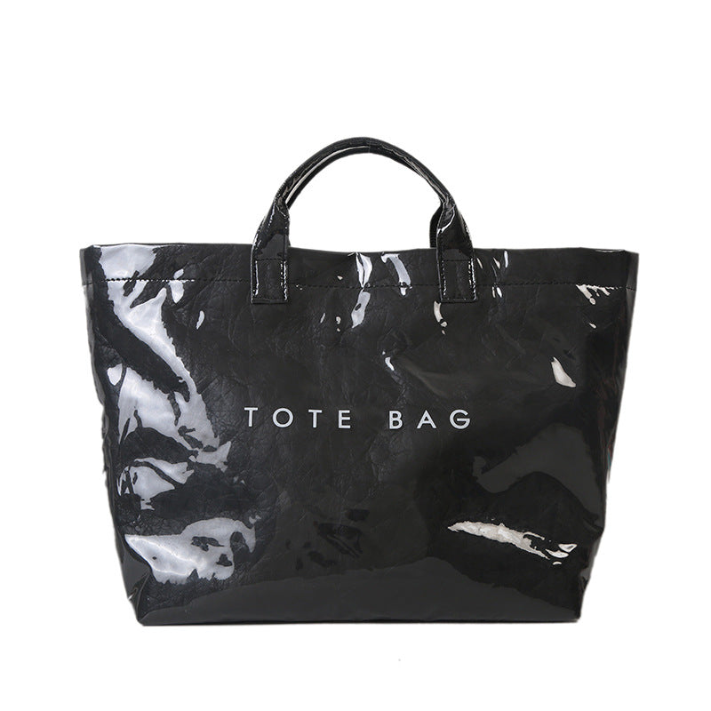 Women's Retro Commuter Large Capacity Kraft Paper Shoulder Bags
