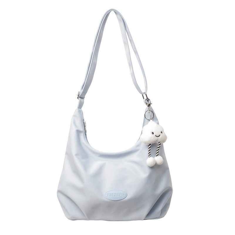 Trendy Autumn Simple Solid Color Commuter Crossbody Bags