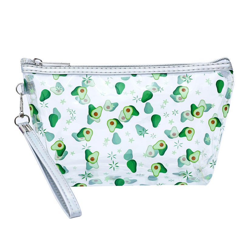 Stylish Copyright Figure Fruit Buggy Transparent Cosmetic Bags