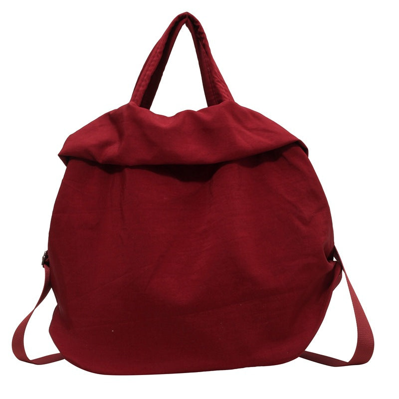 Women's Nylon Fashion Large Capacity Canvas Solid Shoulder Bags