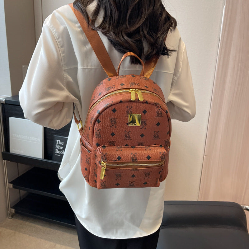 Women's Super Popular Texture Trendy Large Capacity Korean Style Little Backpacks