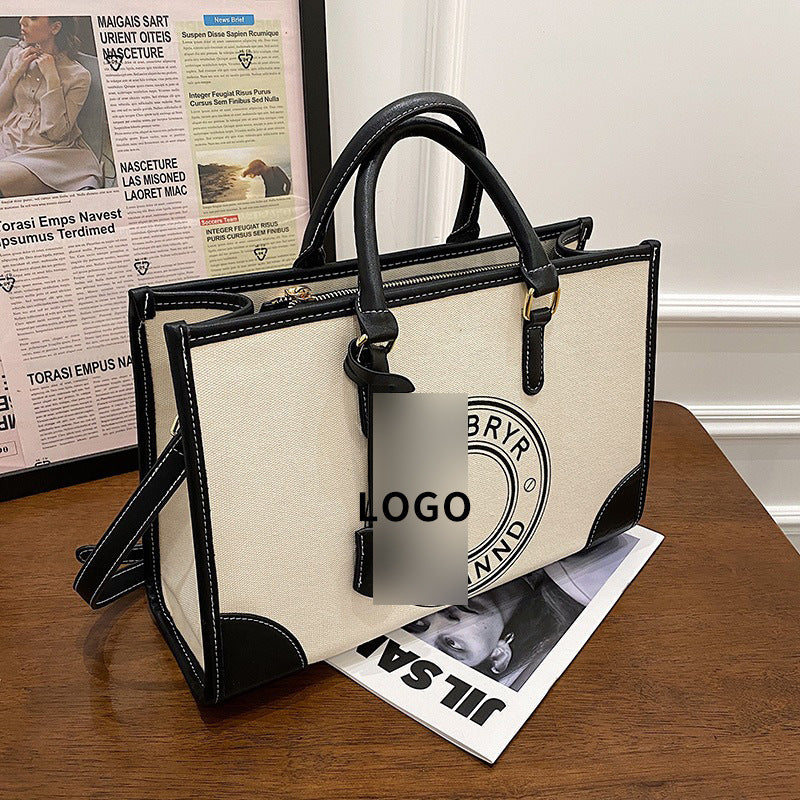 Women's Large Capacity Portable Retro Trendy Printed Shoulder Bags