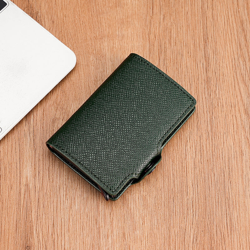 Automatic Pop-up Aluminum Box Metal Clamp Card Holder