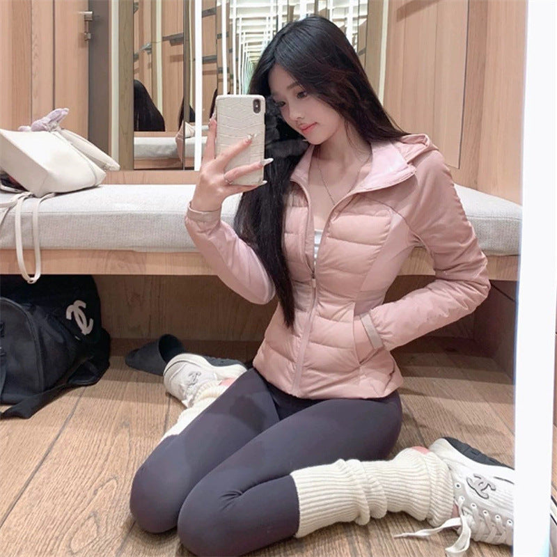 Women's Duck Down Sports Lightweight Long Sleeve Jackets