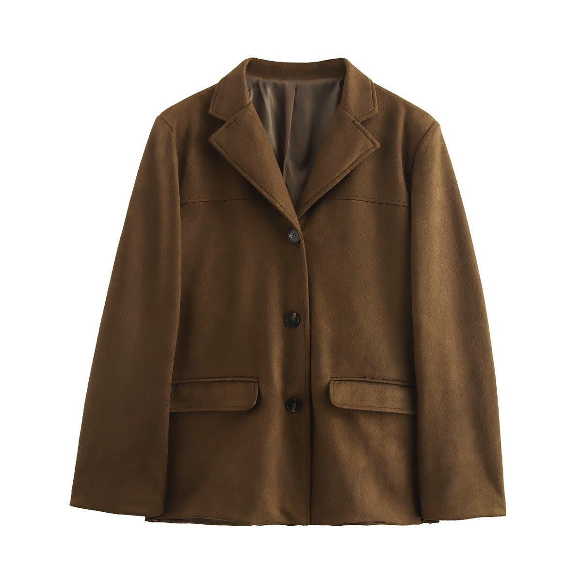 Women's New Autumn Fashion Suede Single-breasted Blazers