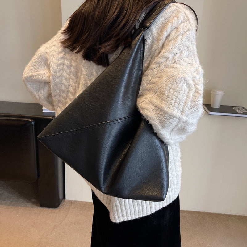 Women's Soft Leather Commuter Fashion Retro Shoulder Bags