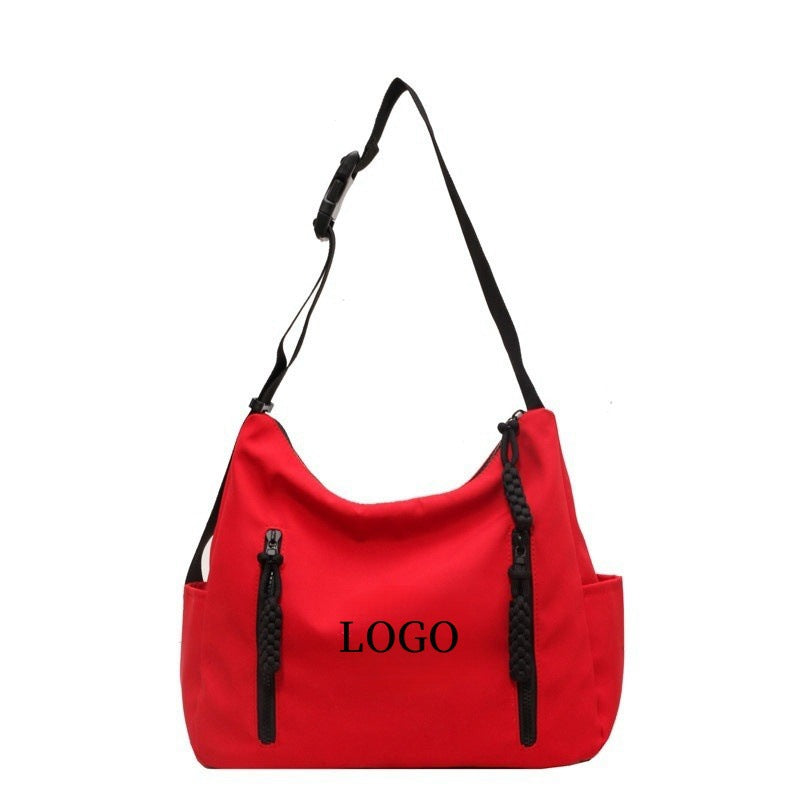 Large Capacity Simple Stitching Korean Style Shoulder Bags